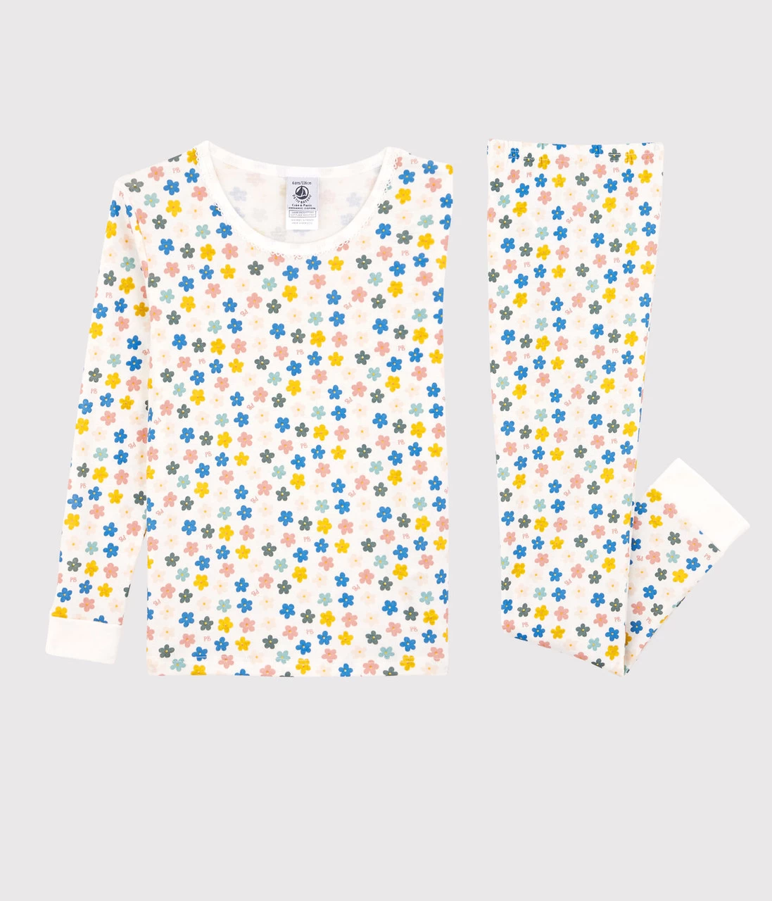 Petit Bateau Snugfit Pyjamas 22SS Girls Retro Floral - Image 3