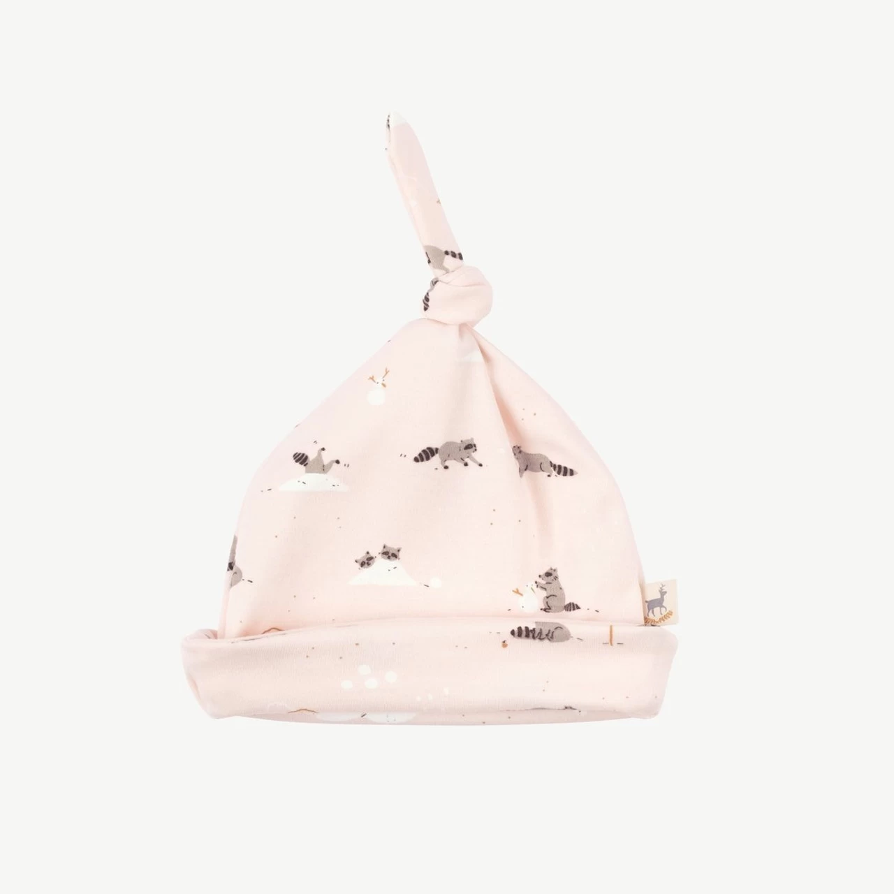 Red Caribou Beanie FW21 Frolicsome Raccoons Pearl - Image 2