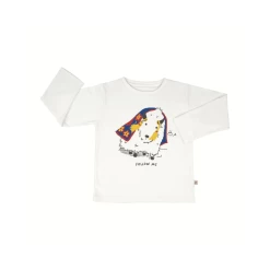 Red Caribou FW22 T-shirt Follow Me Ecowhite