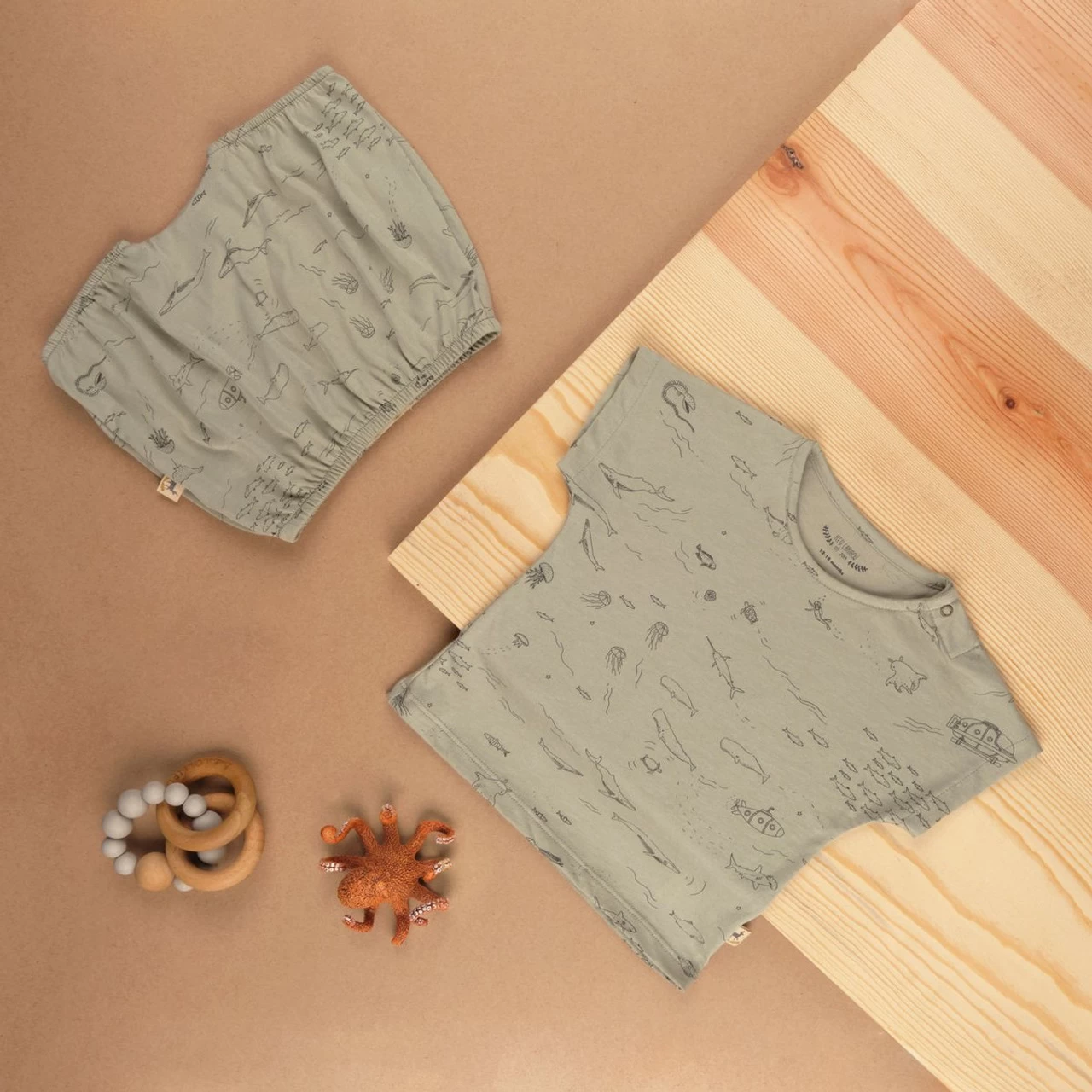 Red Caribou Jersey Bloomers The Story Mineral Gray SS21 - Image 2