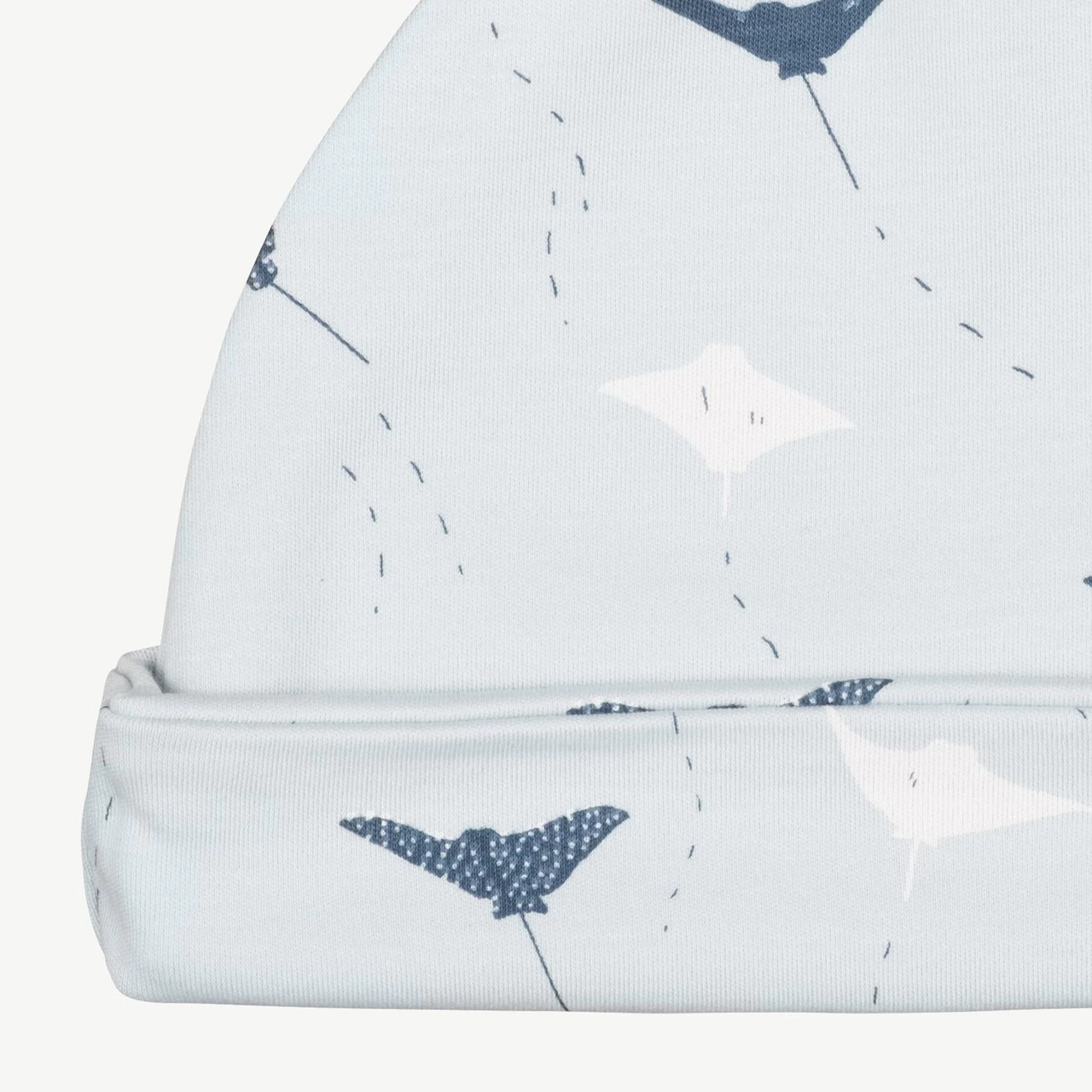 Red Caribou Knotted Beanie Ocean Voyagers Winter Sky - Image 2