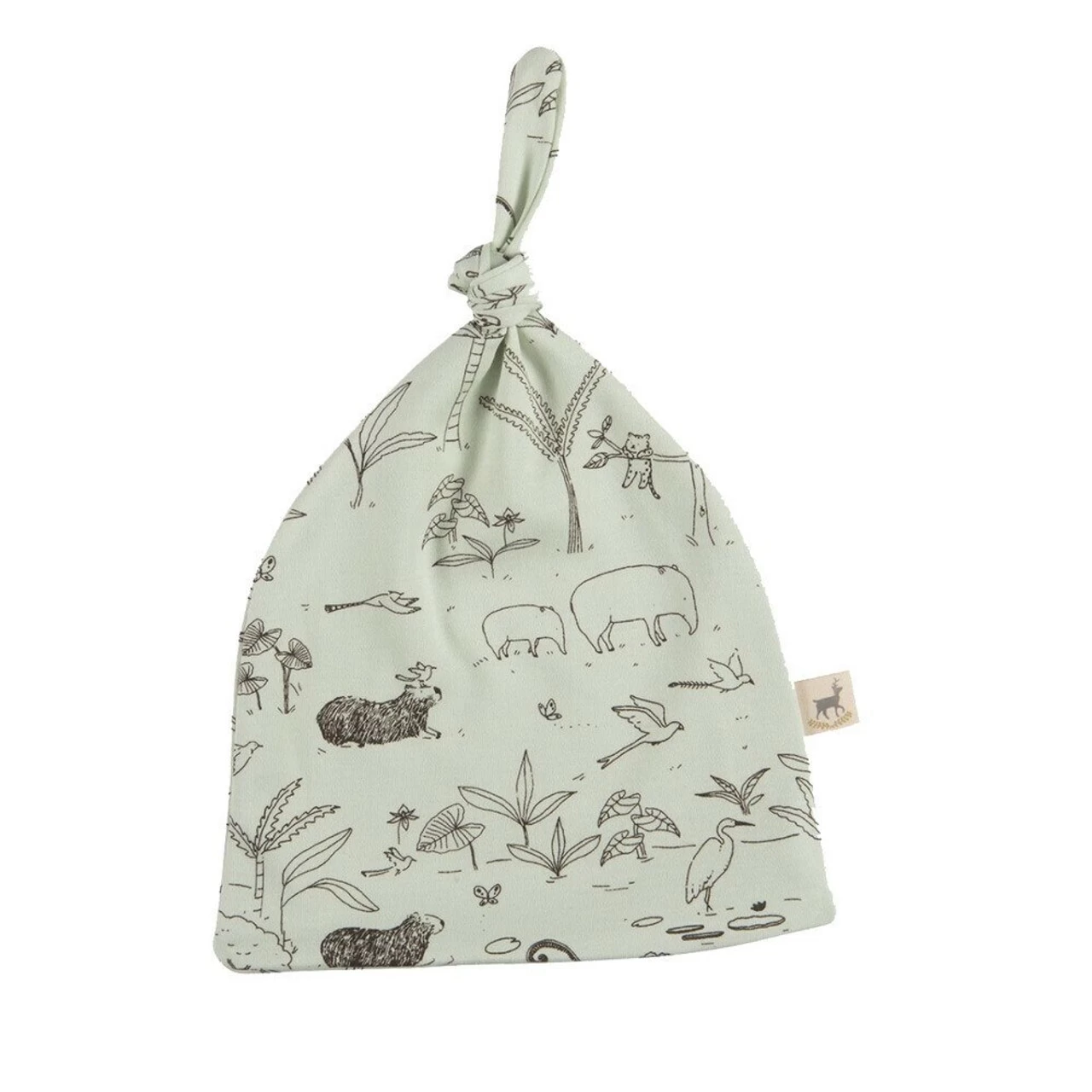 Red Caribou Knotted Beanie SS20 THE STORY-ALMOST AQUA