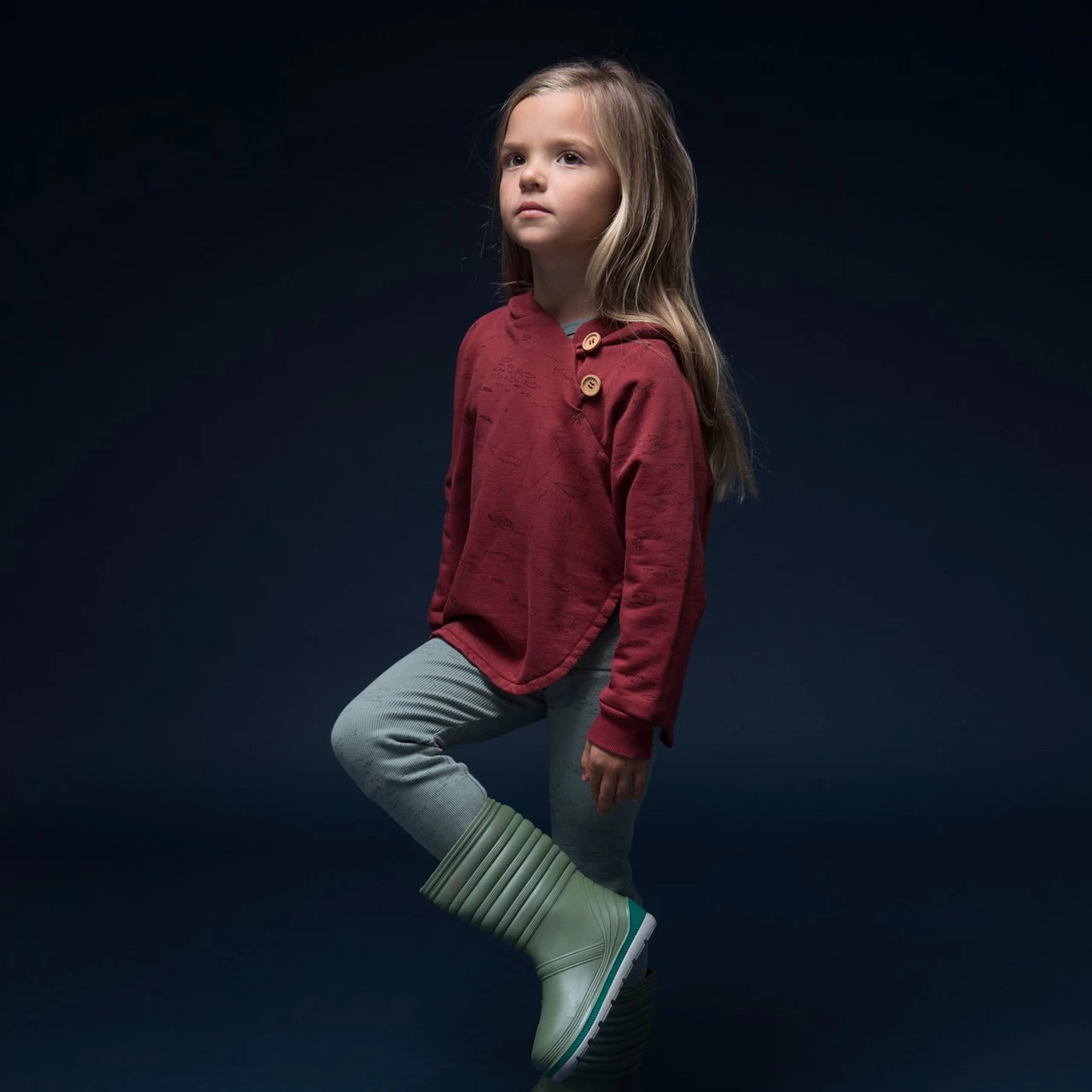 Red Caribou Legging Schooling Fish Green - Image 2