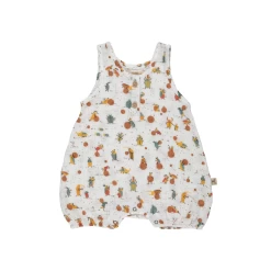 Red Caribou Muslin Romper SS22 Juggling Beetles