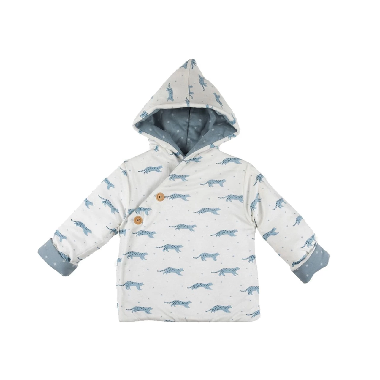 Red Caribou Reversible Jacket Magic Flakes Blue Fog - Image 2