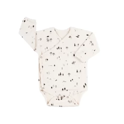 Red Caribou Rib Kimono Onesie FW21 The Woods Ivory
