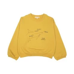 Red Caribou Sweatshirt Inner Compass