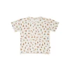Red Caribou T-Shirt S/s SS22 Juggling Beetles - Whisper White