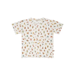 Red Caribou T-Shirt S/s SS22 Juggling Beetles - Whisper White