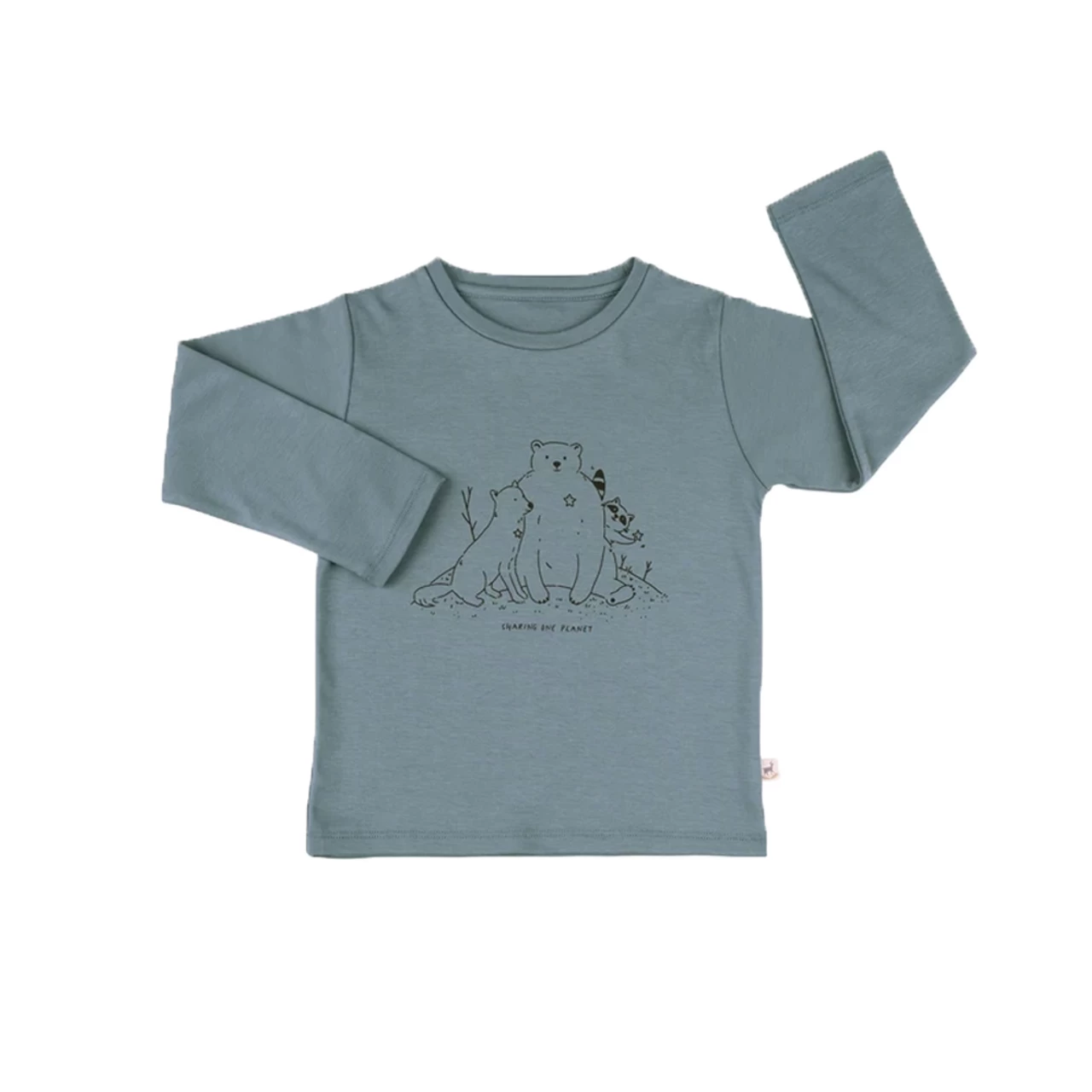 Red Caribou T-shirt FW21 Furry Rangers Blue Mirage