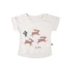Red Caribou Teardrop T-Shirt Hop Hop Ivory