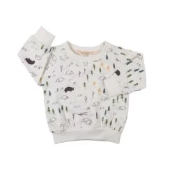 Red Caribou Terry Sweatshirt The Expedition Ivory