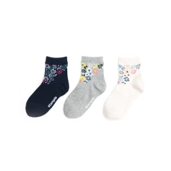 Stample Triangle Short Socks 3P Flower M