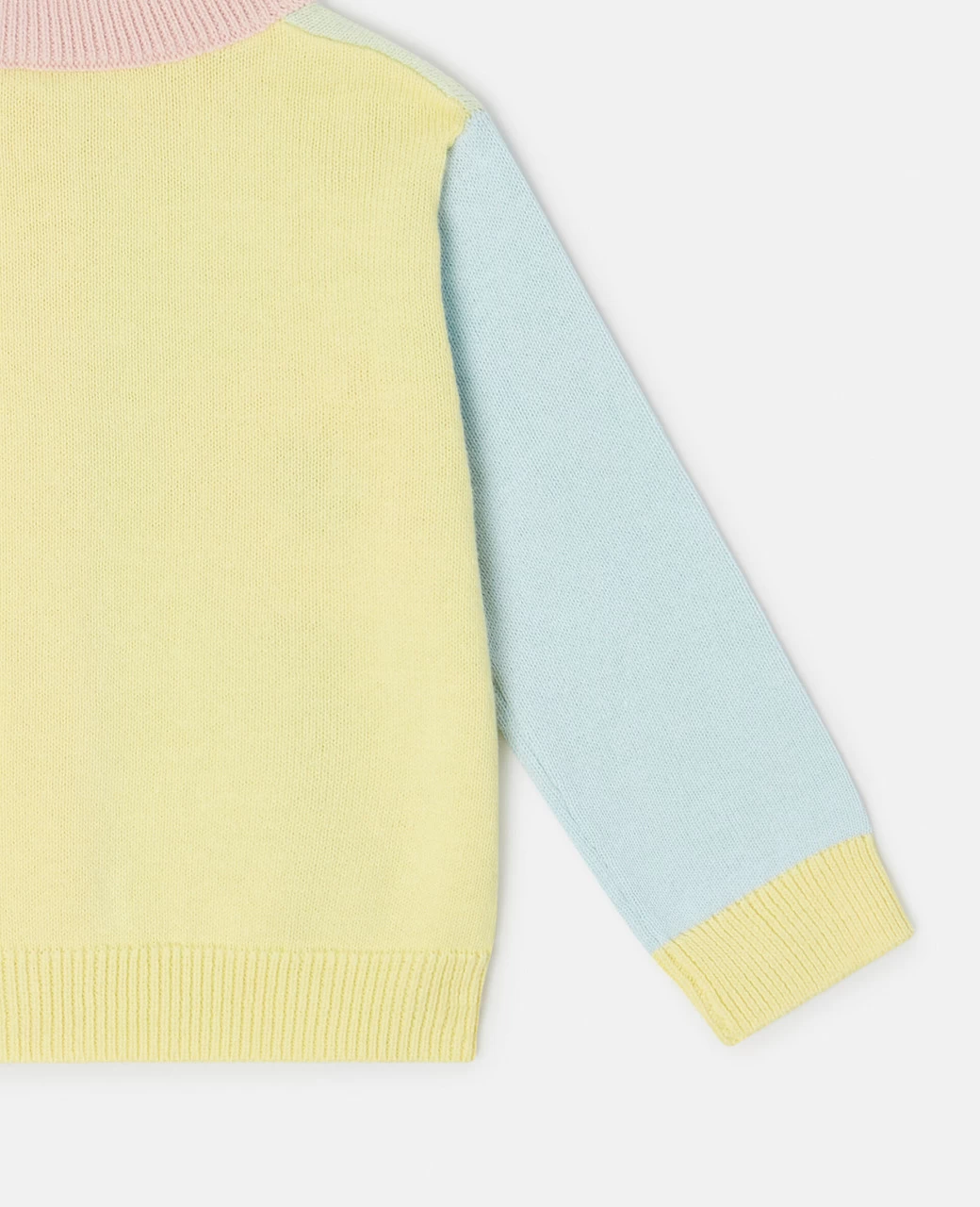 Stella McCartney Girl Color Block Cardigan With Flower - Image 2