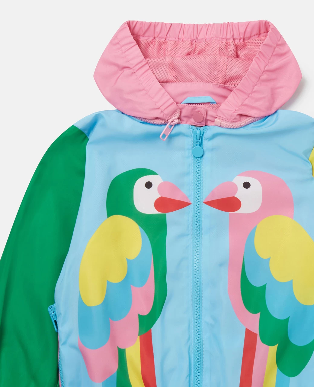 Stella McCartney Kids Double Parrot Print Hooded Jacket - Image 3