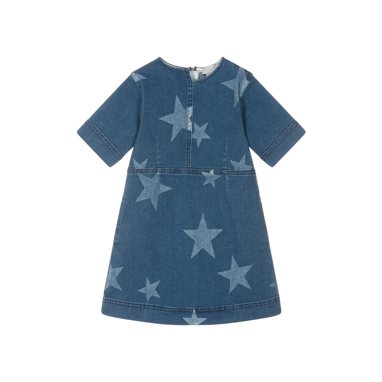 STELLA MCCARTNEY StellaMcCartney Girl Ss Bleached Stars Strech Denim Dress