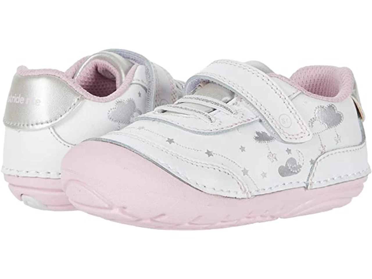 Stride Rite SM Adalyn Sneaker White/Silver - Image 2