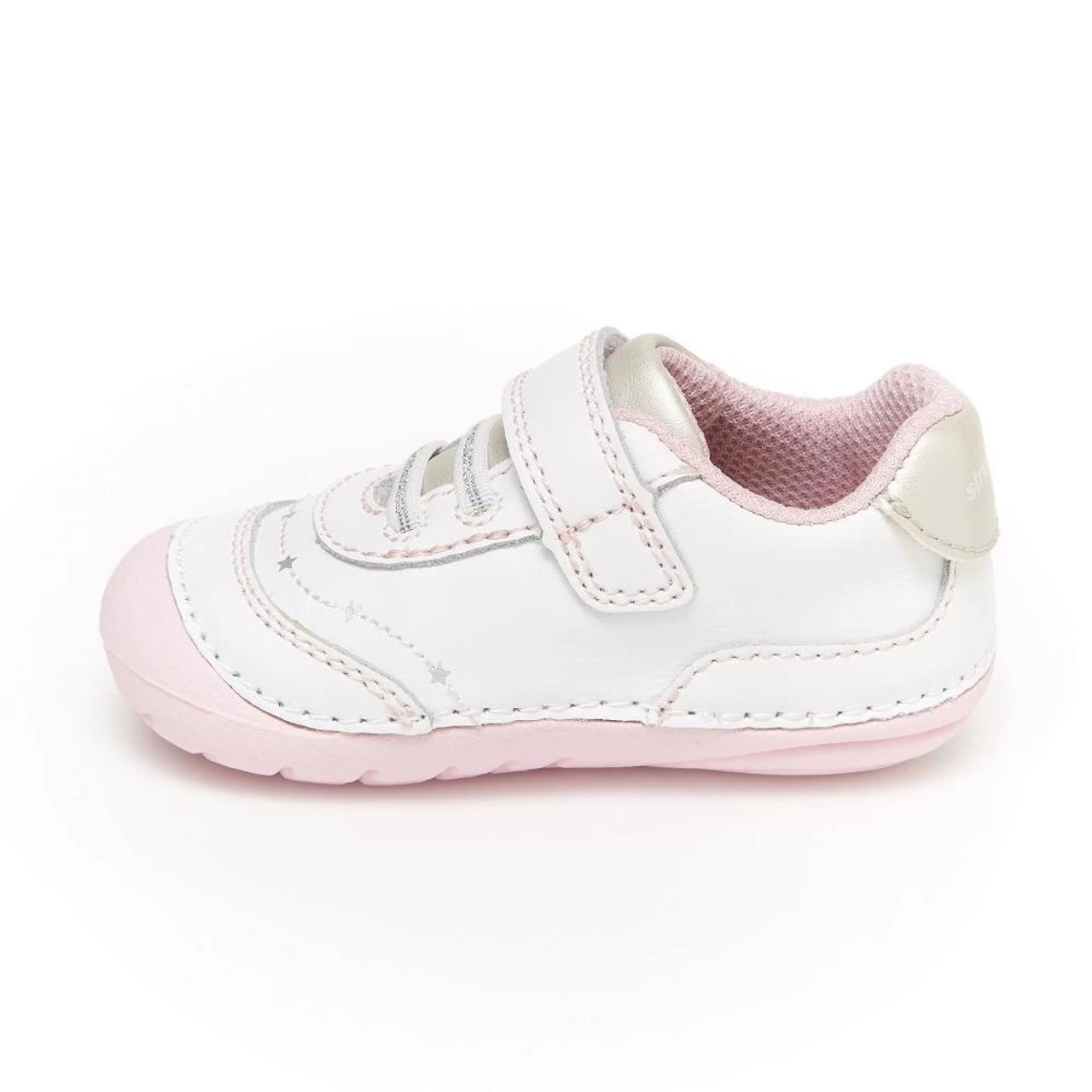 Stride Rite SM Adalyn Sneaker White/Silver - Image 5