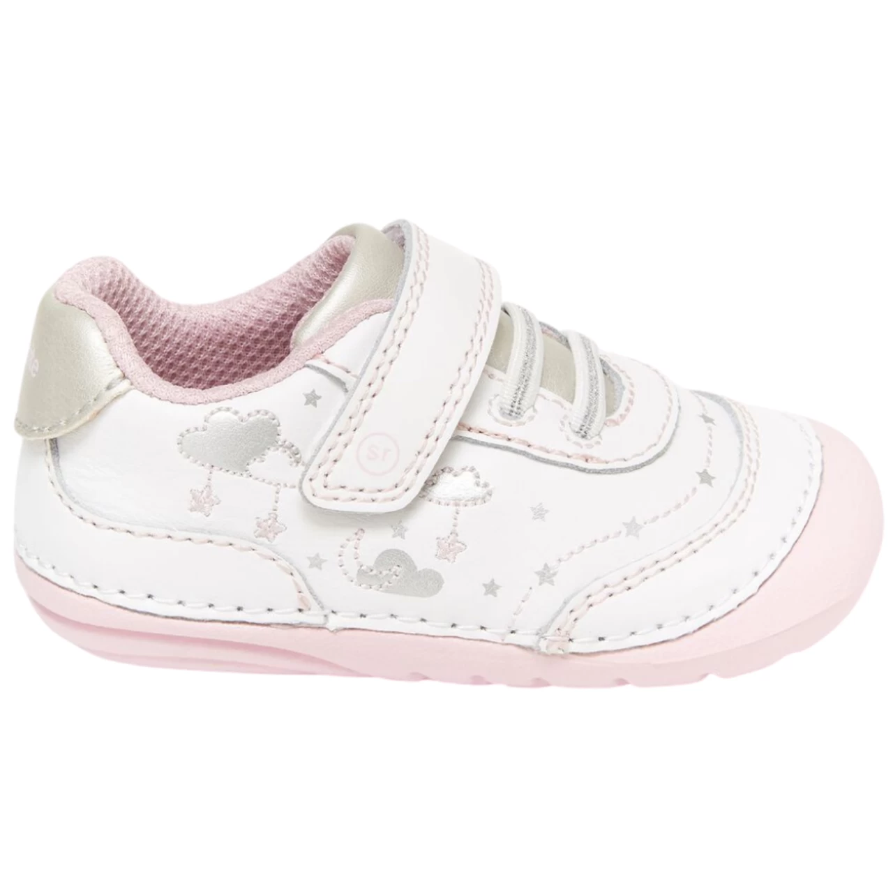 Stride Rite SM Adalyn Sneaker White/Silver - Image 4