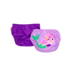 Zoocchini Baby-Toddler Knit Swim Diaper 2 Piece Set Mermaid